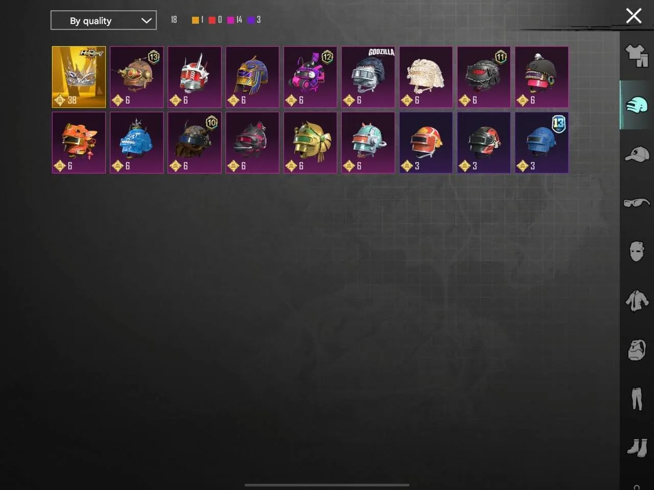 PGM247 PHARAOH FULL ANUKHRA FULL 9 GOLDEN COSTUMES M416 JESTER FULL 2 BUGATTI (G)